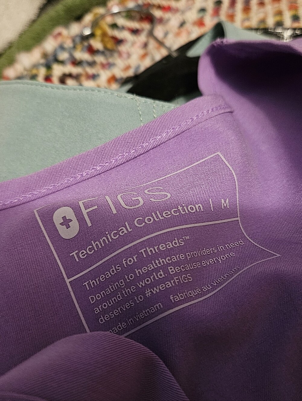 Figs Women's Lavender Dew Scrub Pants Medium Catarina Medium Yola - Picture 2 of 3